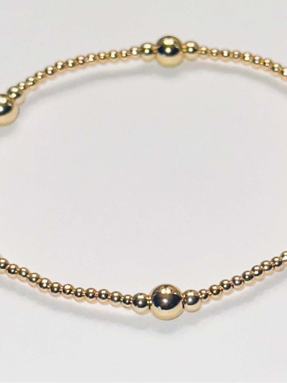 Delicate Gold Beaded Bracelet for Women